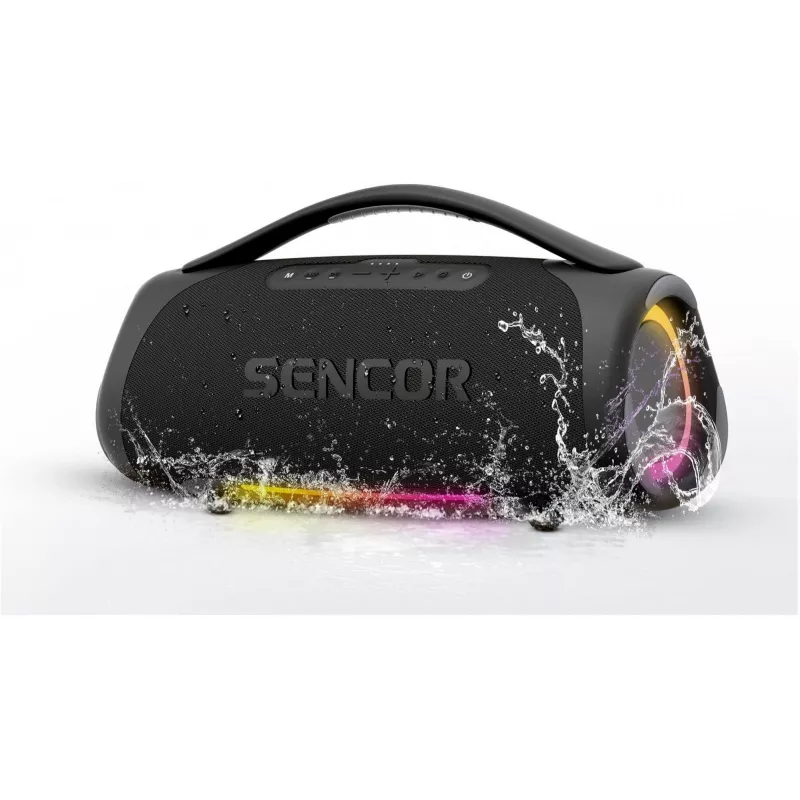 Sencor Resonex Mega kannettava Bluetooth-kaiutin, 190 W, IPX7, TWS, LED