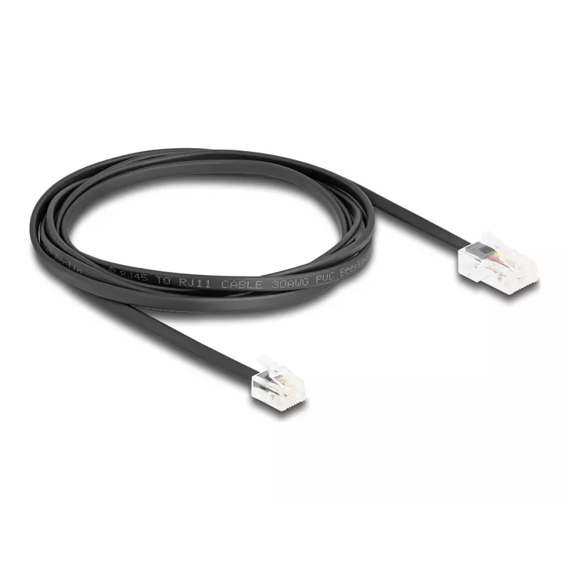 Puhelinkaapeli DeLOCK 88036 RJ45 - RJ11 2 m musta