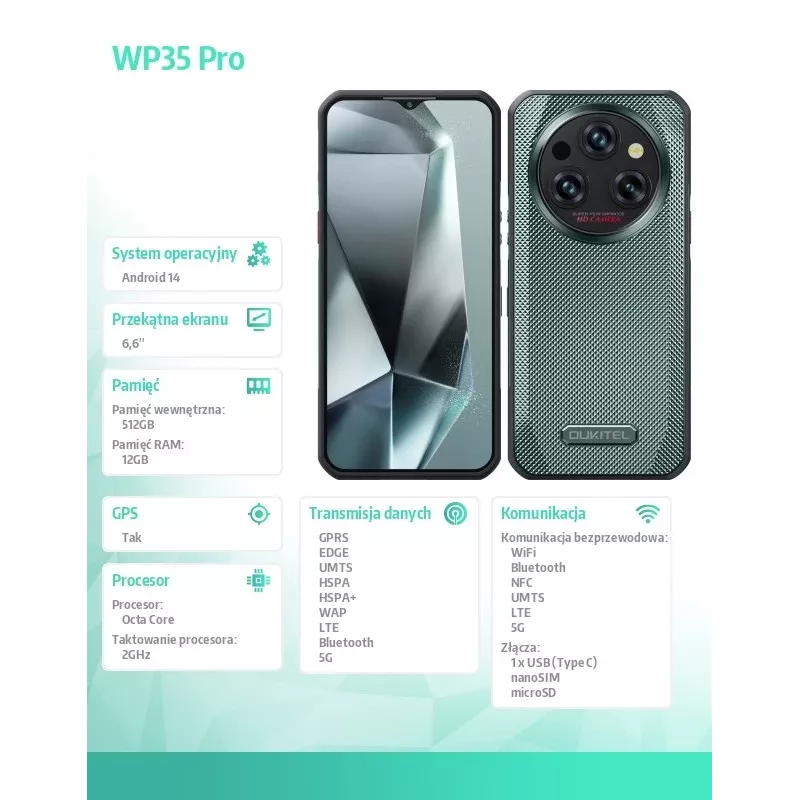 Älypuhelin Oukitel WP35 Pro 6,52