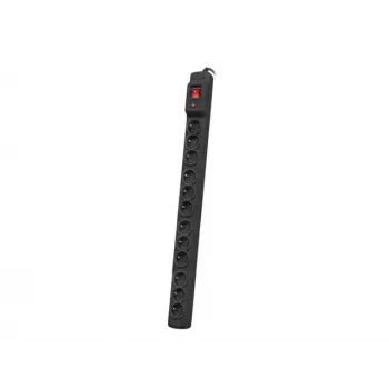 Armac Multi M12 | jatkojohto | ylijännitesuojaus, 12 pistorasiaa, 5m kaapeli, musta