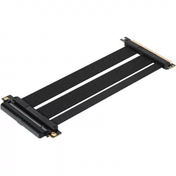 SilverStone SST-RC05-220 PCIe 4.0 x16 -riser-kaapeli, 22 cm, musta