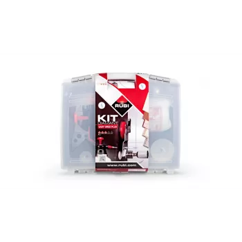 RUBI Easy Gres Plus Kit porasarja — 7 kpl timanttiporanteriä, 27 mm pituus, posliinille, kuljetuslaukulla