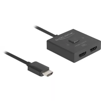 HDMI-kytkin DeLOCK 18901 144Hz musta muovi 55x55x15mm