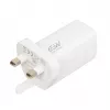 iBOX C-65 valkoinen, GaN 65W yleislaturi UK-pistoke