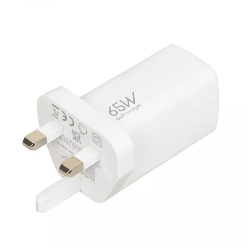 iBOX C-65 valkoinen, GaN 65W yleislaturi UK-pistoke