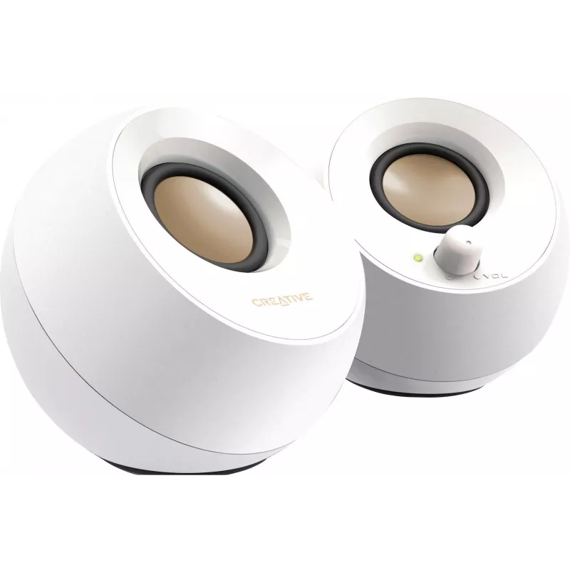 Creative Pebble 2.0 pöytäkaiuttimet stereo, valkoinen