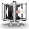 Streacom DB4 tuulettimeton kuutiokotelo + Nano 120 W virtalähde - hopea