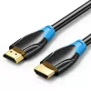 HDMI-kaapeli Vention AACBN 15 m, HDMI Type-A – Type-A, HDMI 2.0, 18 Gbit/s, ARC, kullatut koskettimet, musta