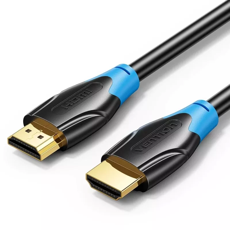 HDMI-kaapeli Vention AACBN 15 m, HDMI Type-A – Type-A, HDMI 2.0, 18 Gbit/s, ARC, kullatut koskettimet, musta