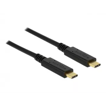 USB-kaapeli DeLOCK 83661 USB 3.2 Gen 2 1 m USB-C musta