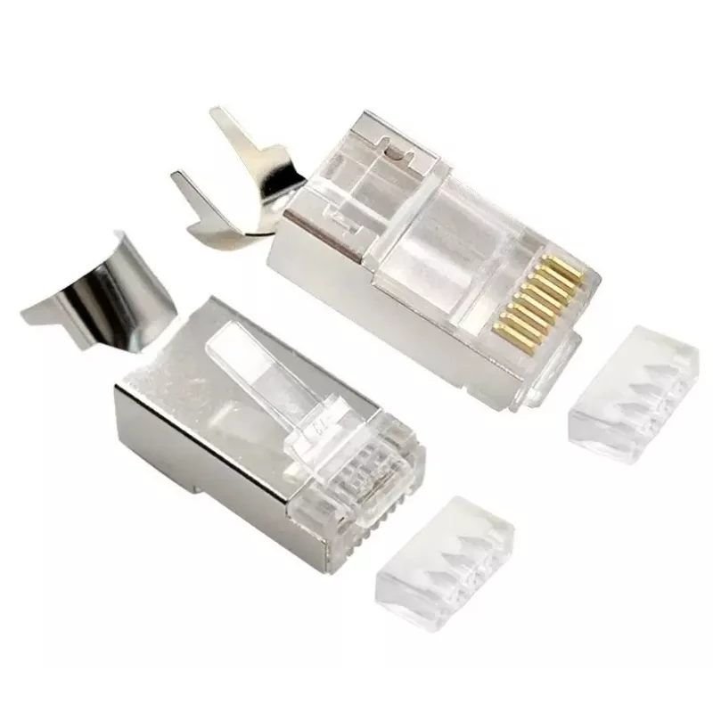 RJ45-liitin GEMBIRD CAT7 8P8C kullattu 15µm FTP/SFTP 50 kpl:n pakkaus
