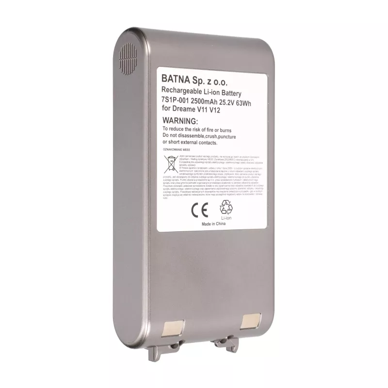 Extralink-vara-akku Dreame V11 V12 V11SE V12Pro -imurille 2 500 mAh Li-Ion