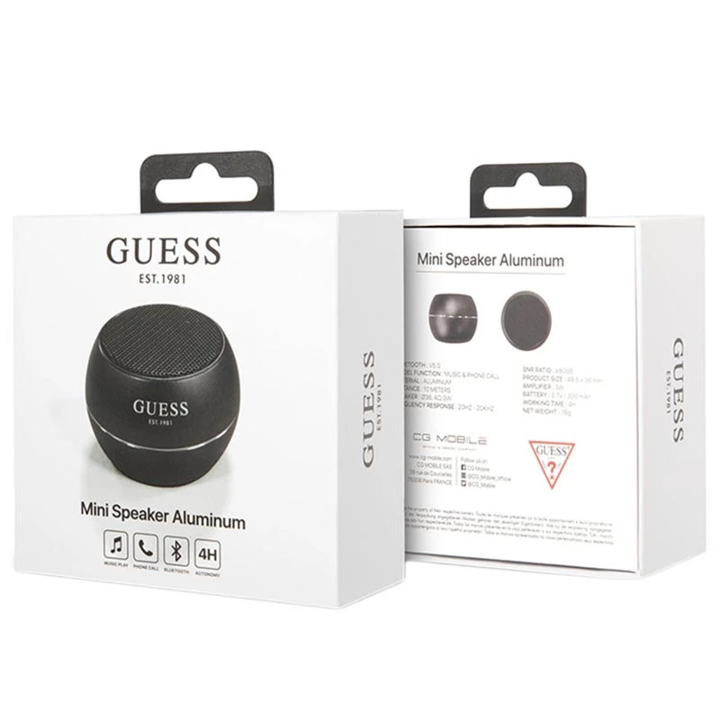 Kannettava Bluetooth-kaiutin Guess Mini 3 W musta