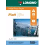 Lomond valokuvamustesuihkupaperi matta 180 g/m² A4, 50 arkkia