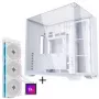 Lian Li O11 Vision Compact -kotelopaketti + HydroShift II LCD-S 360TL AiO - valkoinen