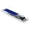 SSD-kotelo DeLOCK 42620 ulkoinen kotelo M.2 NVMe PCIe SSD:lle USB Type-C-liittimellä, läpinäkyvä