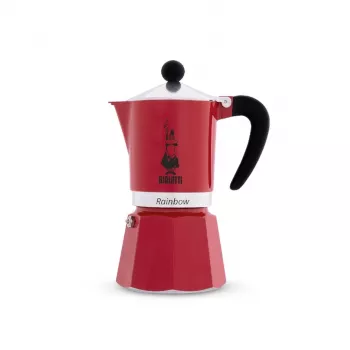 Liesikahvinkeitin BIALETTI Rainbow 0,06 L — alumiini, 60 ml, punainen