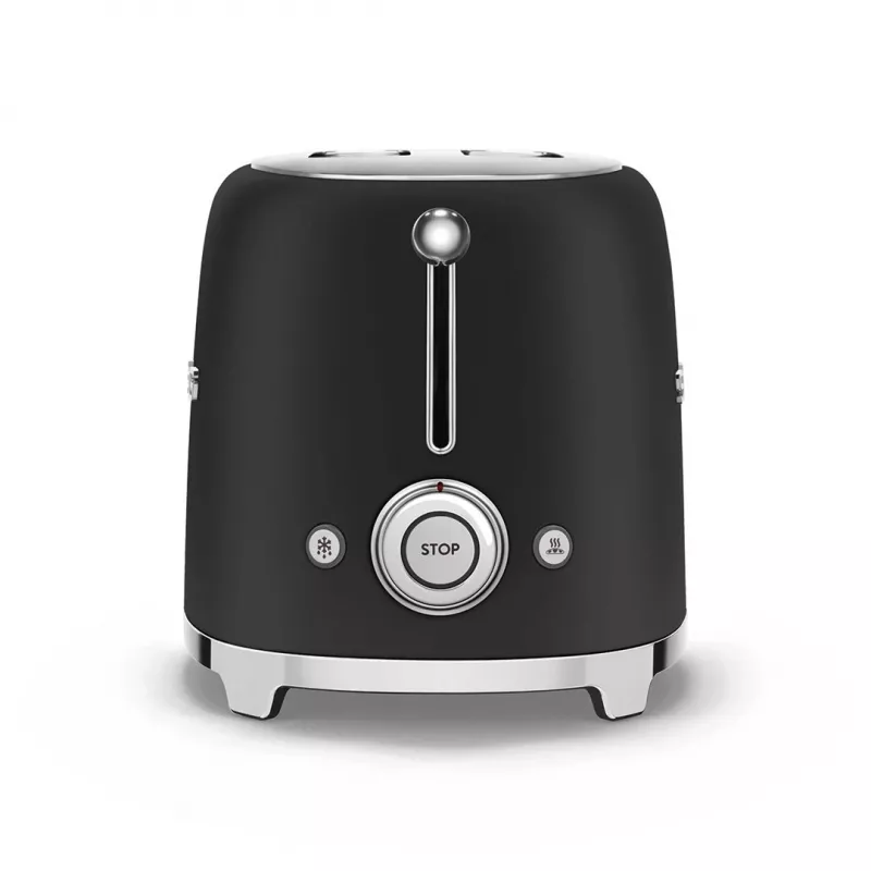 Leivänpaahdin Smeg 50's Style TSF01BLMEU 2 viipaletta musta ruostumaton teräs