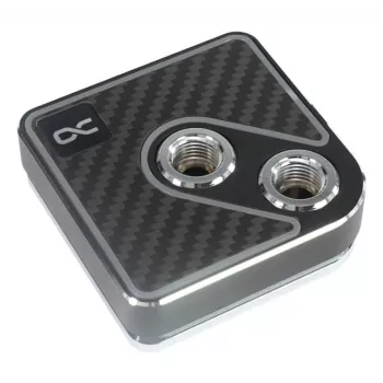 Vesiblokki Alphacool Core 1 Aurora Carbon Brass Copper Nickel Black 72mm