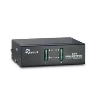 Inter-Tech Argus KVM-AS-21DA - KVM-/äänikytkin - 2 x KVM/ääni - pöytämalli (88887200)