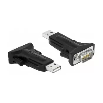 Sarjakaapeli DeLOCK 66286 USB Type-A DB-9 musta 0,8 m