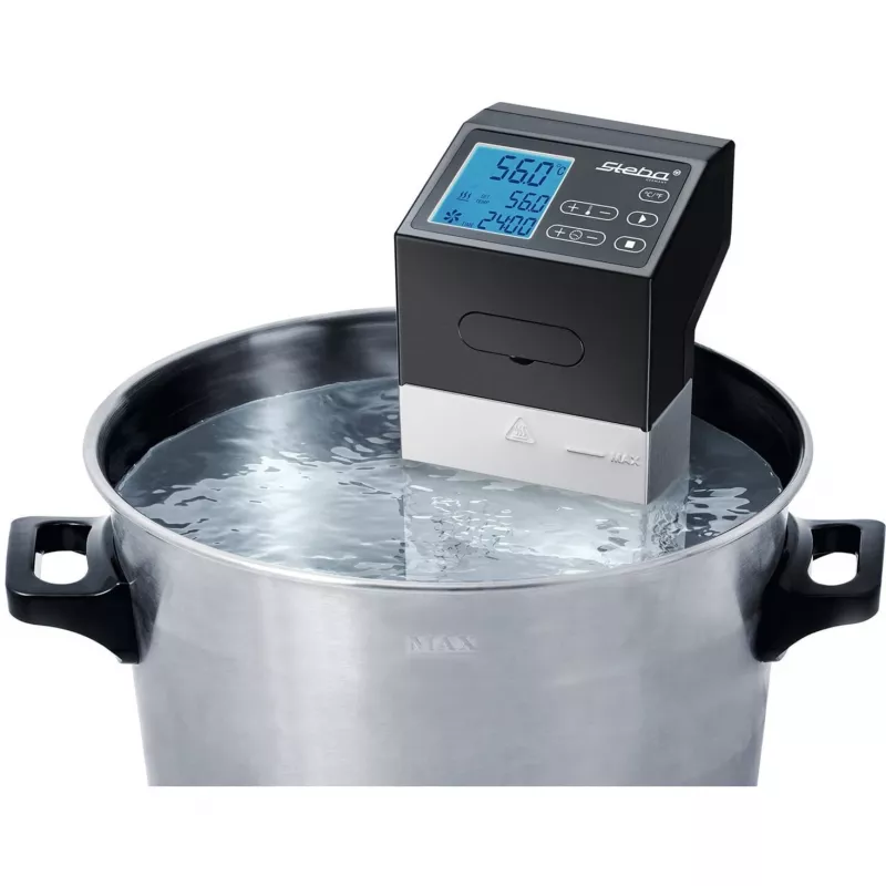 Steba SV 100 Professional sous vide -kypsennin, 1500 W, ruostumaton teräs/musta