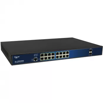 PoE-kytkin ALLNET ALL-SG8618PM 18-porttinen Gigabit (16 PoE + 2 uplink)
