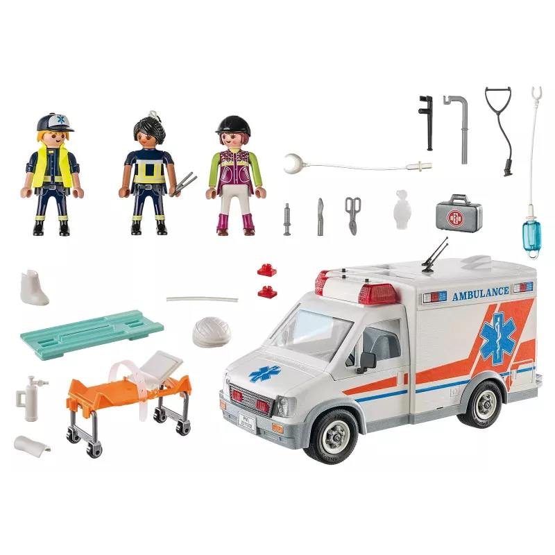 Lelupaloauto PLAYMOBIL 71232 — monivärinen, 4–10-vuotiaille, AAA-paristo