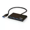 USB-keskitin Port Designs 900121 USB 3.2 Gen 1 Type-A 5000 Mbit/s musta