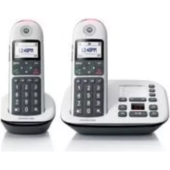 Motorola CD5012 DUO DECT langaton puhelin, valkoinen