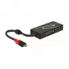 USB-näytönohjainadapteri DeLOCK 87730 3840 x 2160 pikseliä musta