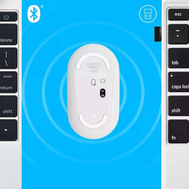 Hiiri USB optinen langaton M350/VALKOINEN 910-005716 Logitech