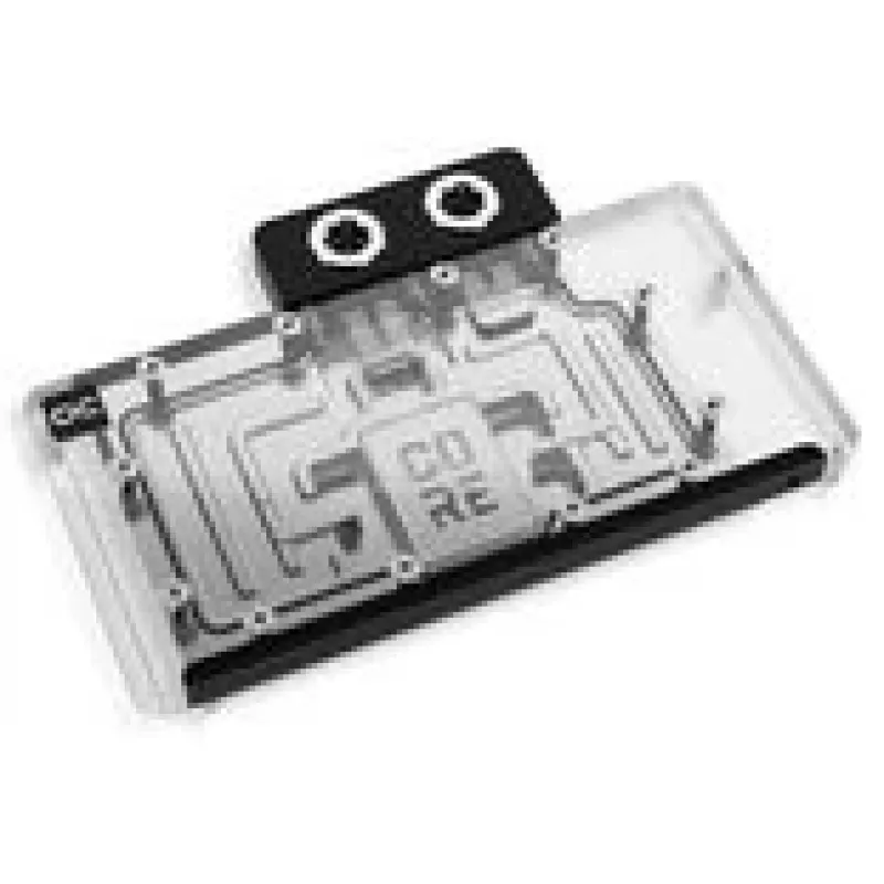 Nestekylmäblokki Alphacool Core RX 9070 XT Swift+ läpinäkyvä kromi GPU:lle