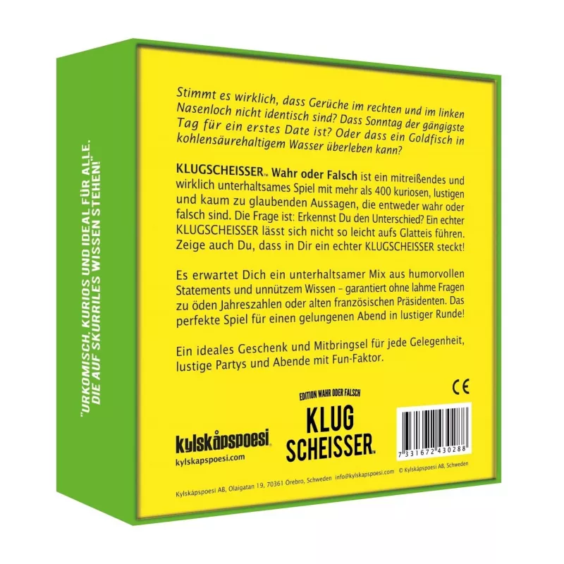 Klugscheisser - Wahr oder Falsch Edition, seurapeli