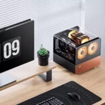 Jonsbo V12 kpl -kotelo, Mini-Tower, Micro-ATX - musta (V12 Schwarz)