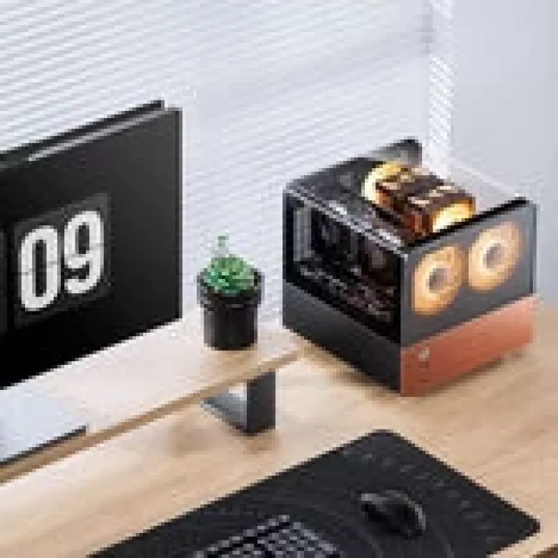 Jonsbo V12 kpl -kotelo, Mini-Tower, Micro-ATX - musta (V12 Schwarz)