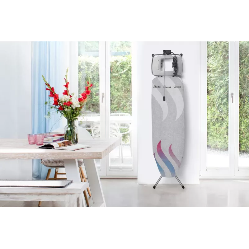 Silityslaudan päällinen VILEDA Total Reflect sininen harmaa valkoinen silityslaudoille 1300 x 450 mm