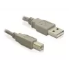 USB-kaapeli DeLOCK 82215 1,8 m USB A USB B harmaa