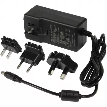 Virtalähde ALLNET ALL-PSU12V5A-EUUSUK 12V 5A AC/DC-sovitin EU-/US-/UK-pistokkeilla