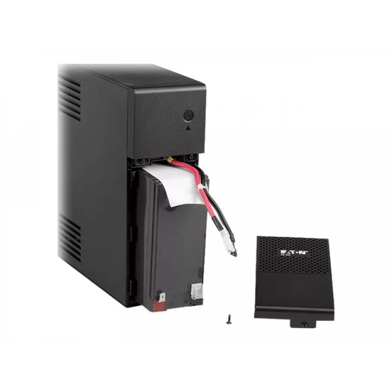 Eaton 5S 700i UPS-laite, Line-Interactive, 700 VA / 420 W, 6 AC-pistorasiaa, USB, tower, musta