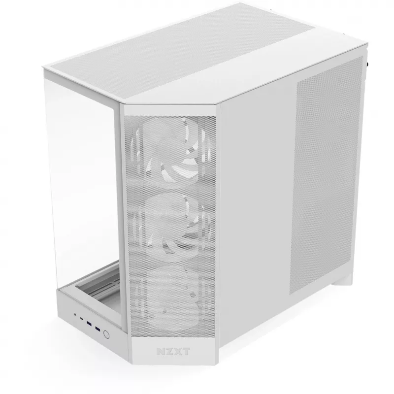 PC-kotelo NZXT H9 Flow RGB Midi Tower valkoinen
