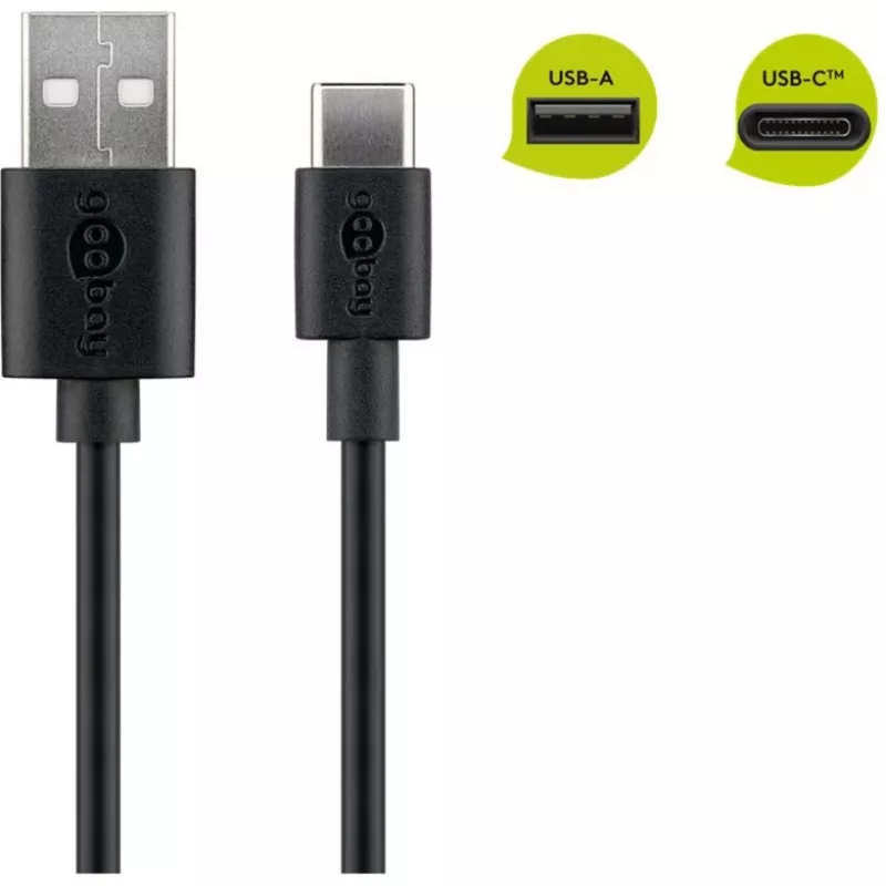 Goobay 45735 USB-kaapeli musta