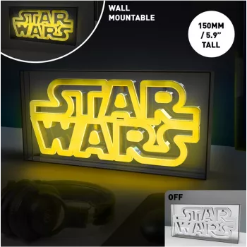 LED-neonvalo Paladone Star Wars Design PP13123SW – koristeellinen LED-kyltti seinälle tai hyllylle