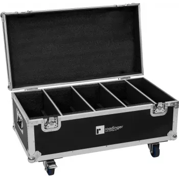 Flightcase Roadinger PLL-384 4 LED-valaisimelle, tukeva rakenne