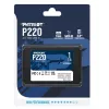 2,5 tuuman SATA III SSD PATRIOT P220 1 TB — 550/500 MB/s, 50k IOPS, 7 mm