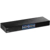 TRENDnet TEG S17 - kytkin - 16 x 10/100/1000 - telineeseen asennettava