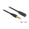 Audiokaapeli DeLOCK 85629 1 m 3,5 mm musta