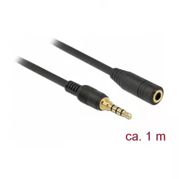 Audiokaapeli DeLOCK 85629 1 m 3,5 mm musta