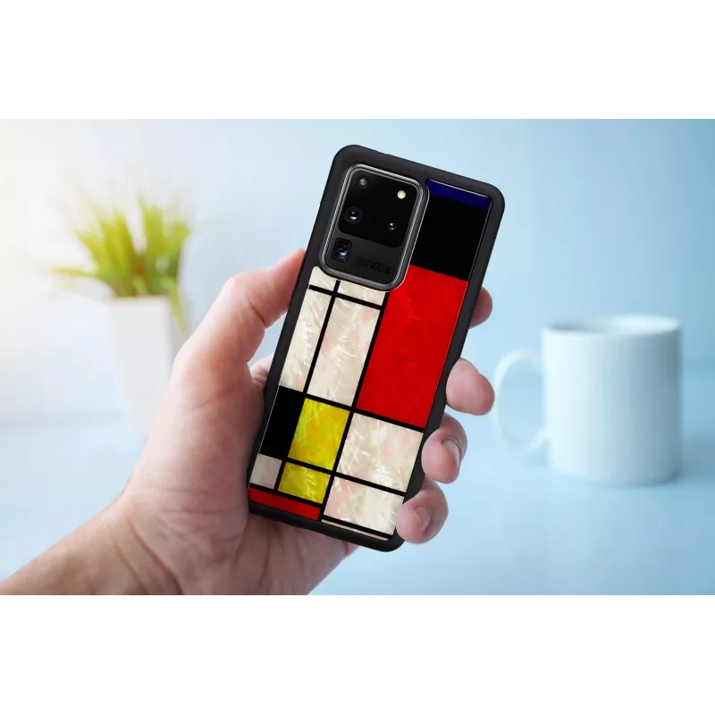 iKins suojakotelo Samsung Galaxy S20 Ultralle — Mondrian musta