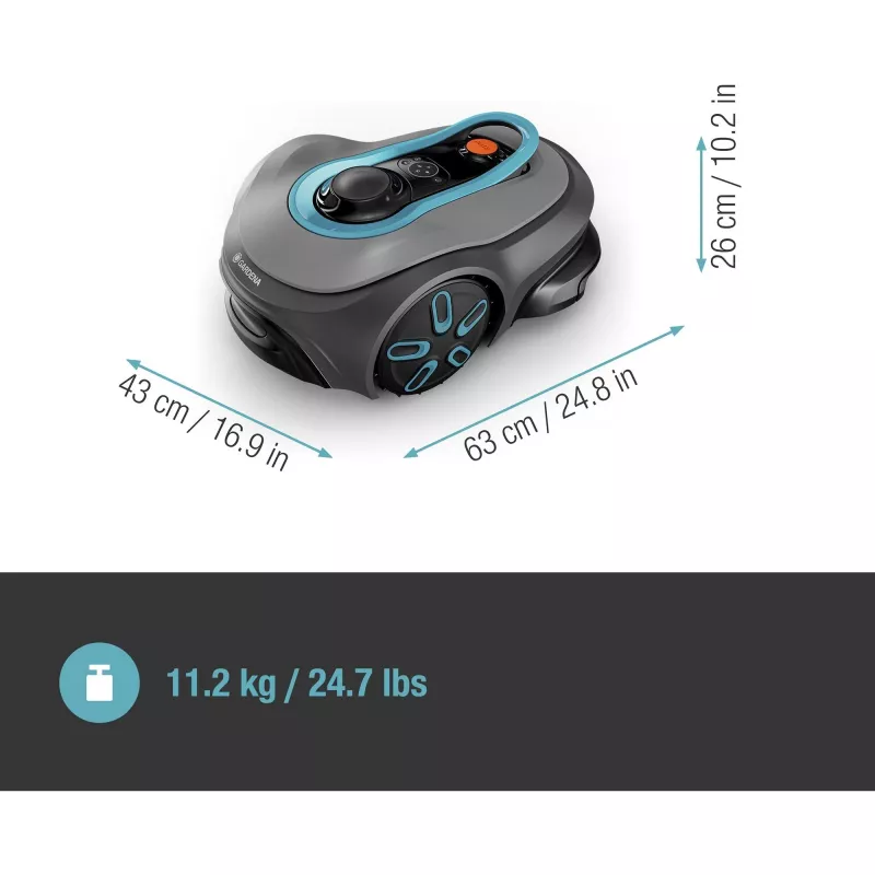 Gardena smart SILENO free -robottiruohonleikkuri enimmäisala 1200 m² leikkuuleveys 16 cm